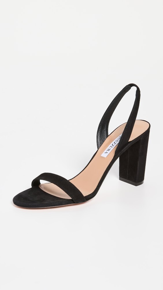 

Сандалии Aquazzura So Nude Block 85, черный