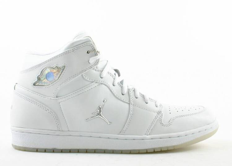 

Кроссовки AIR JORDAN 1 RETRO 'WHITE CHROME' 2002, белый