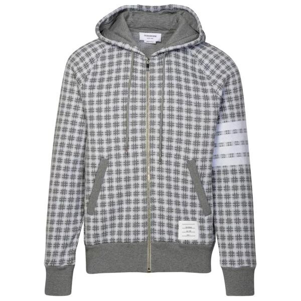 

Куртка gray cotton sweatshirt Thom Browne, серый
