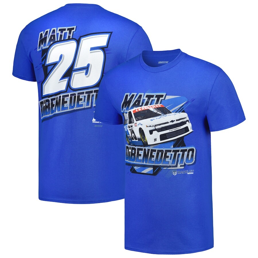 

Футболка с коротким рукавом Checkered Flag Sports Matt Dibenedetto, роял
