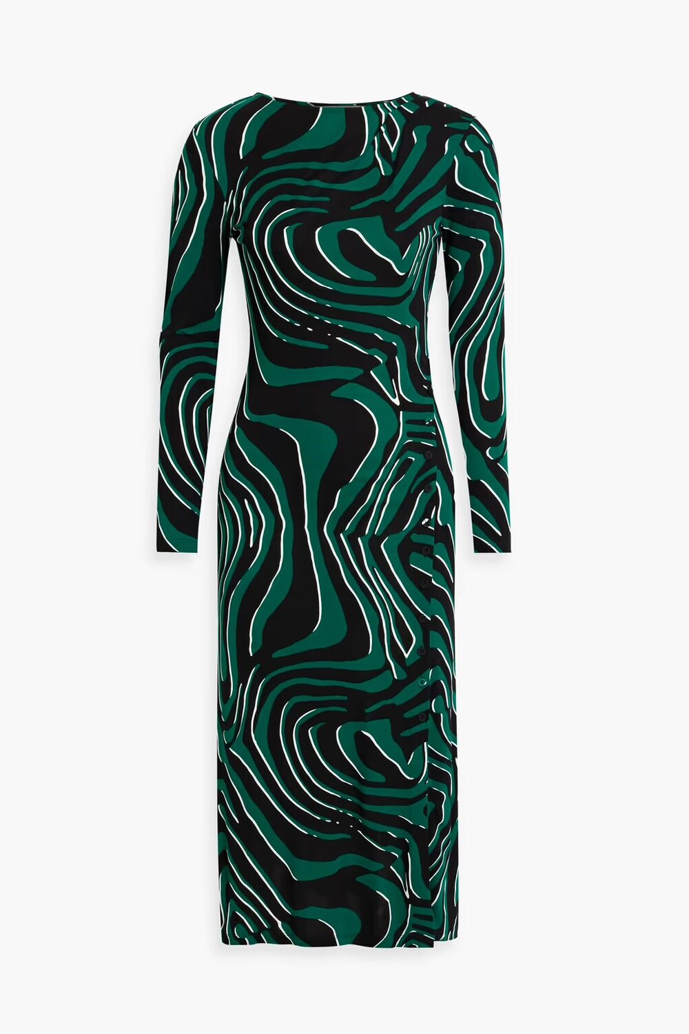 

Платье миди Lugosi с цветочным принтом Diane Von Furstenberg, изумруд