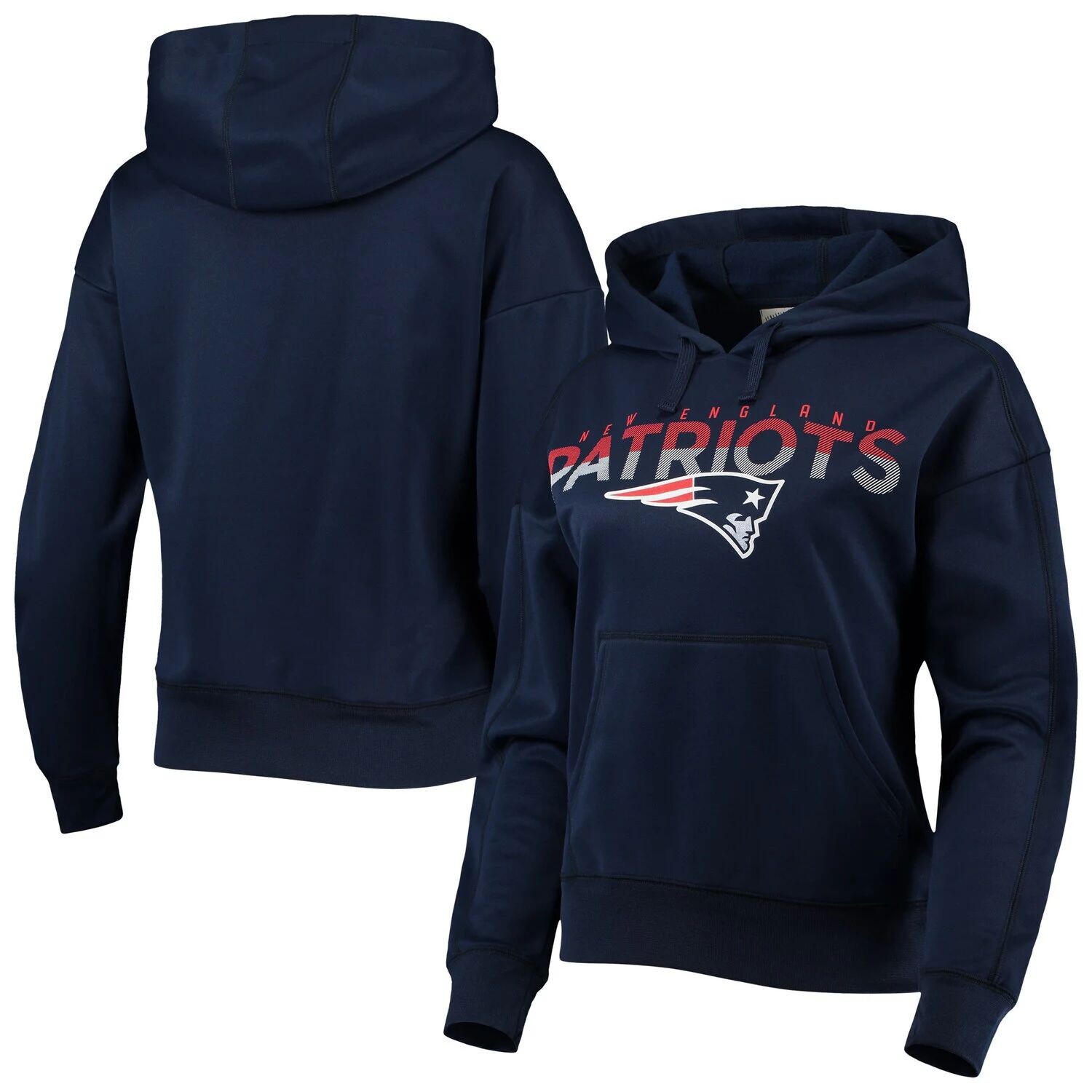 

Женский пуловер с капюшоном G-III 4Her от Carl Banks Navy New England Patriots Game Day G-III