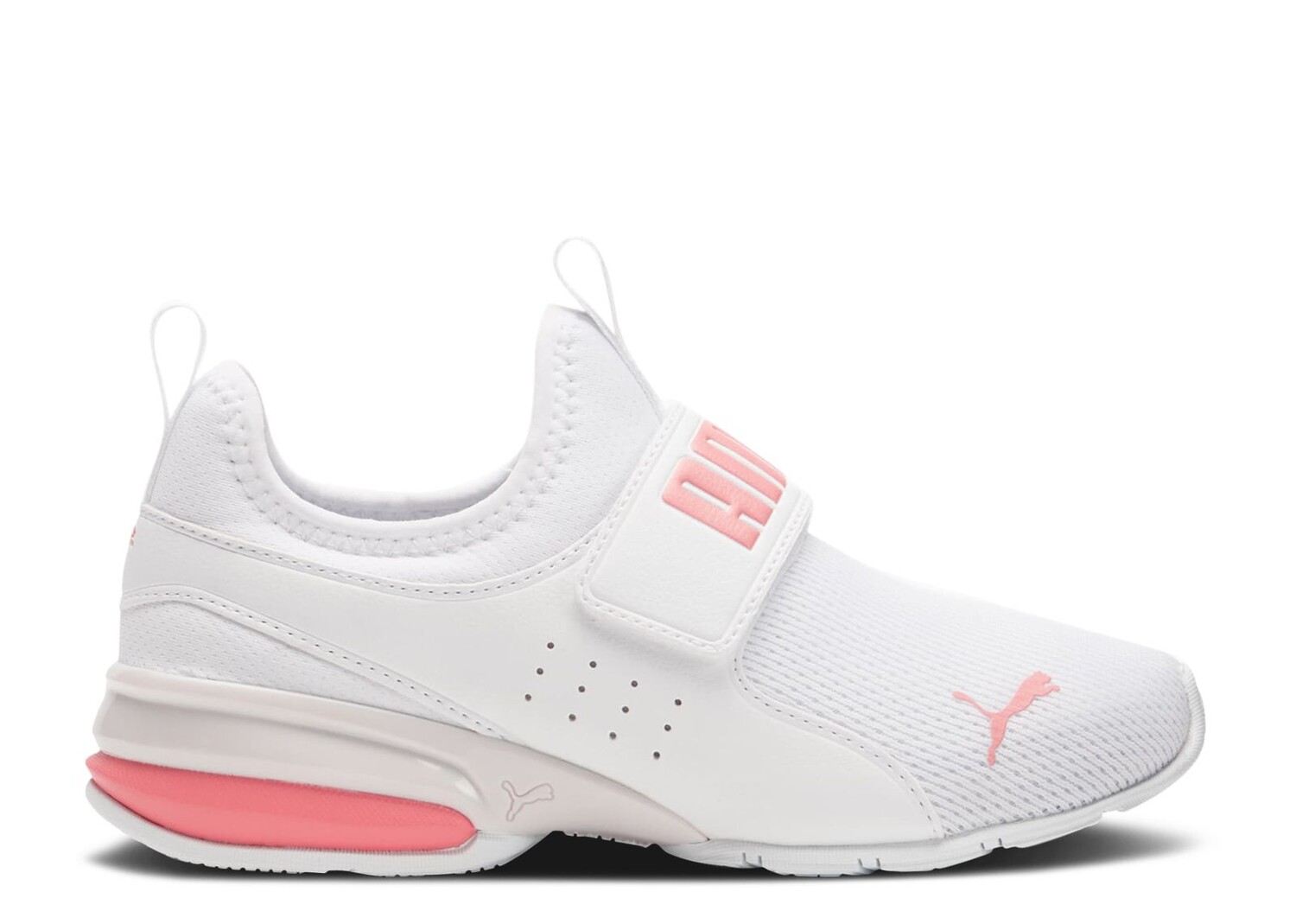 

Кроссовки Puma Axelion Slip-On Big Kid 'White Carnation Pink', белый