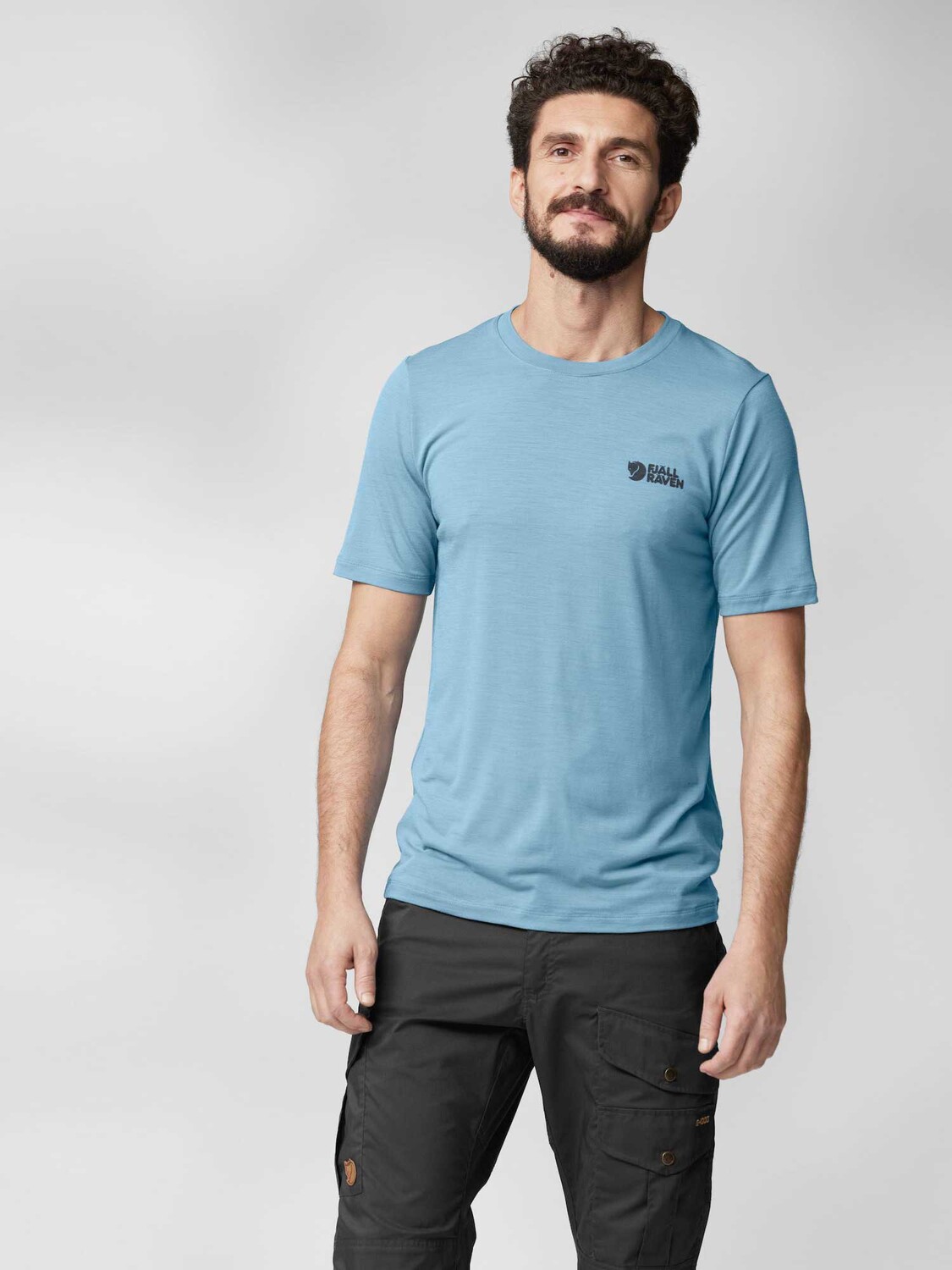 

Футболка Fjallraven Abisko Wool Logo, синий