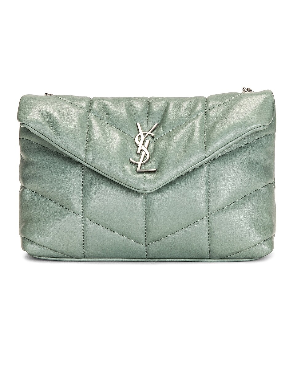 

Сумка через плечо Saint Laurent Toy Puffer, цвет Vert Opaline