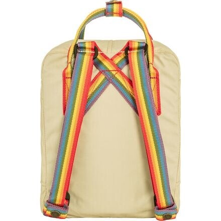 

Kanken Rainbow Mini 7L Backpack Fjallraven, цвет Light Oak/Rainbow Pattern