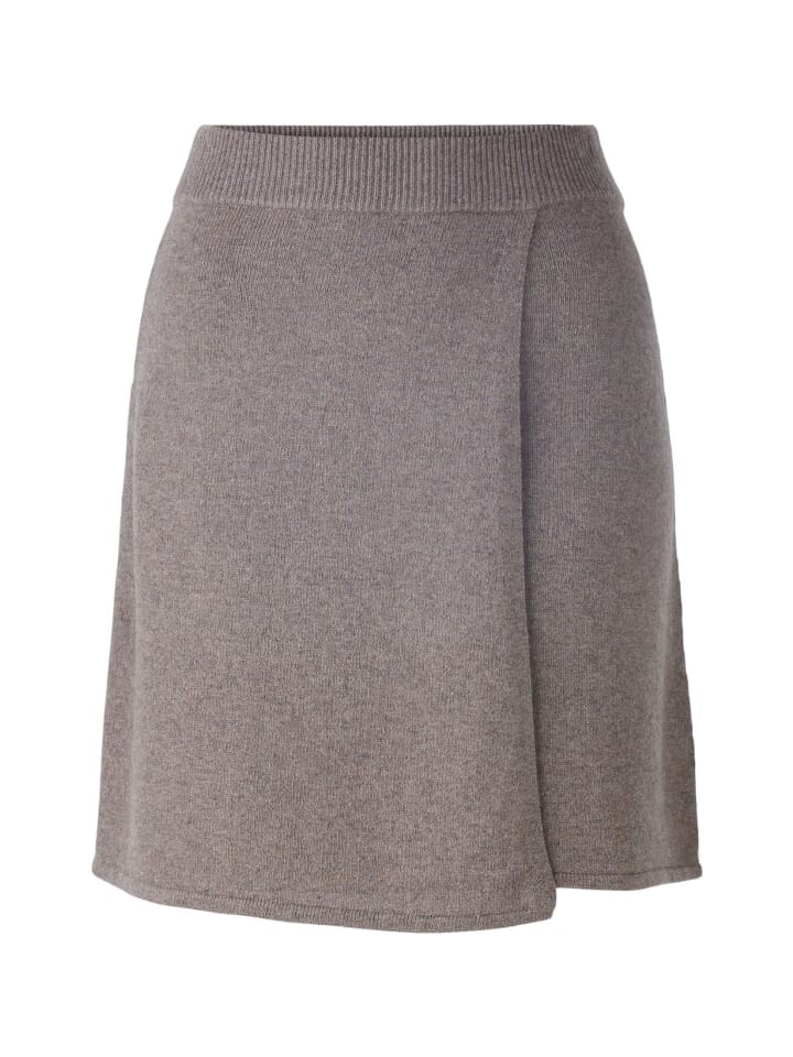 

Мини-юбка Oui Strick Wollmischung, цвет smoky taupe