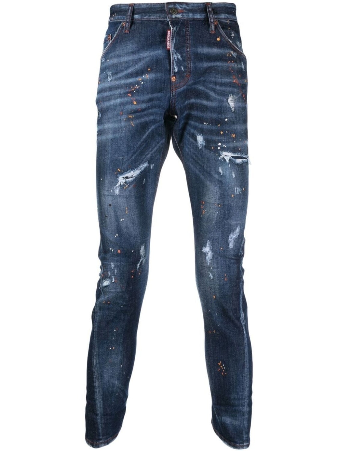 

Dsquared2 джинсы скинни с эффектом разбрызганной краски, синий