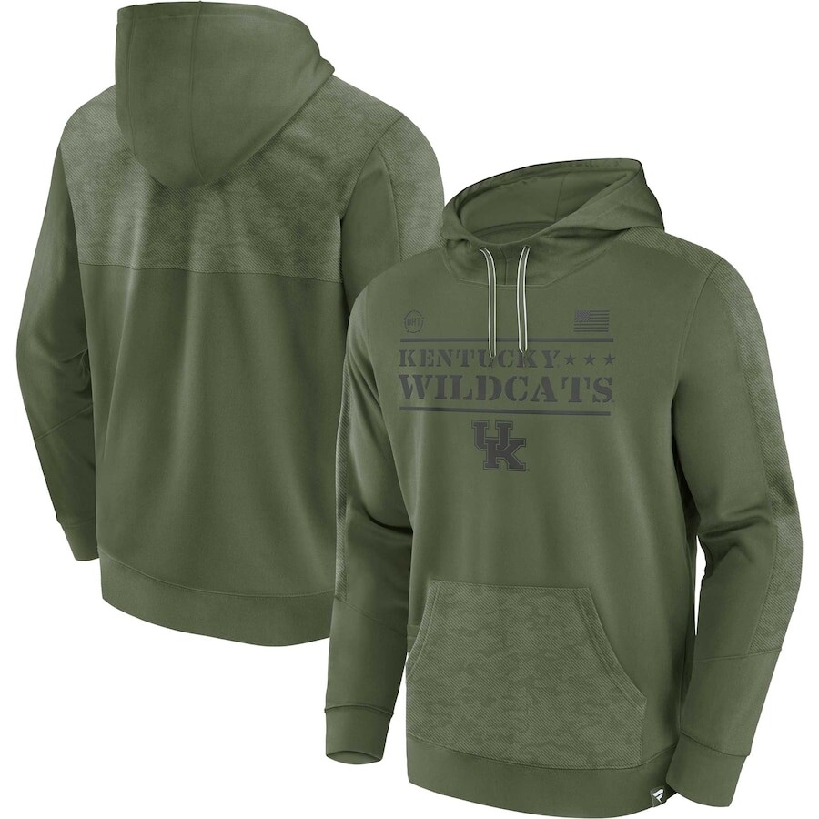 

Пуловер с капюшоном Fanatics Branded Kentucky Wildcats, оливковый