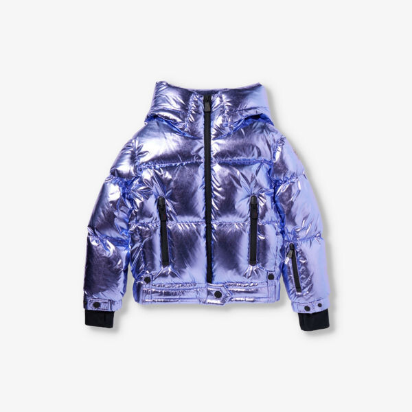 

Пуховик Grenoble с нашивкой-логотипом 6-10 лет Moncler, фиолетовый