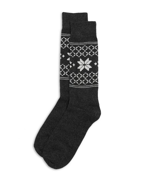 

Носки Poinsettia Fair Isle Crew The Men's Store at Bloomingdale's, цвет Black