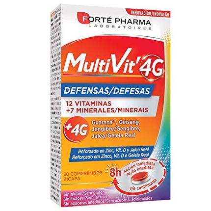 Мультивит 4G Дефенсас 30 таблеток, Forte Pharma цена и фото