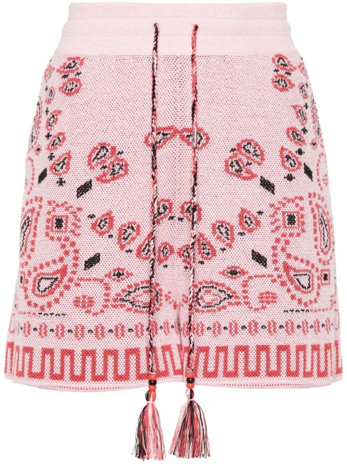 

Alanui трикотажные шорты с узором, розовый