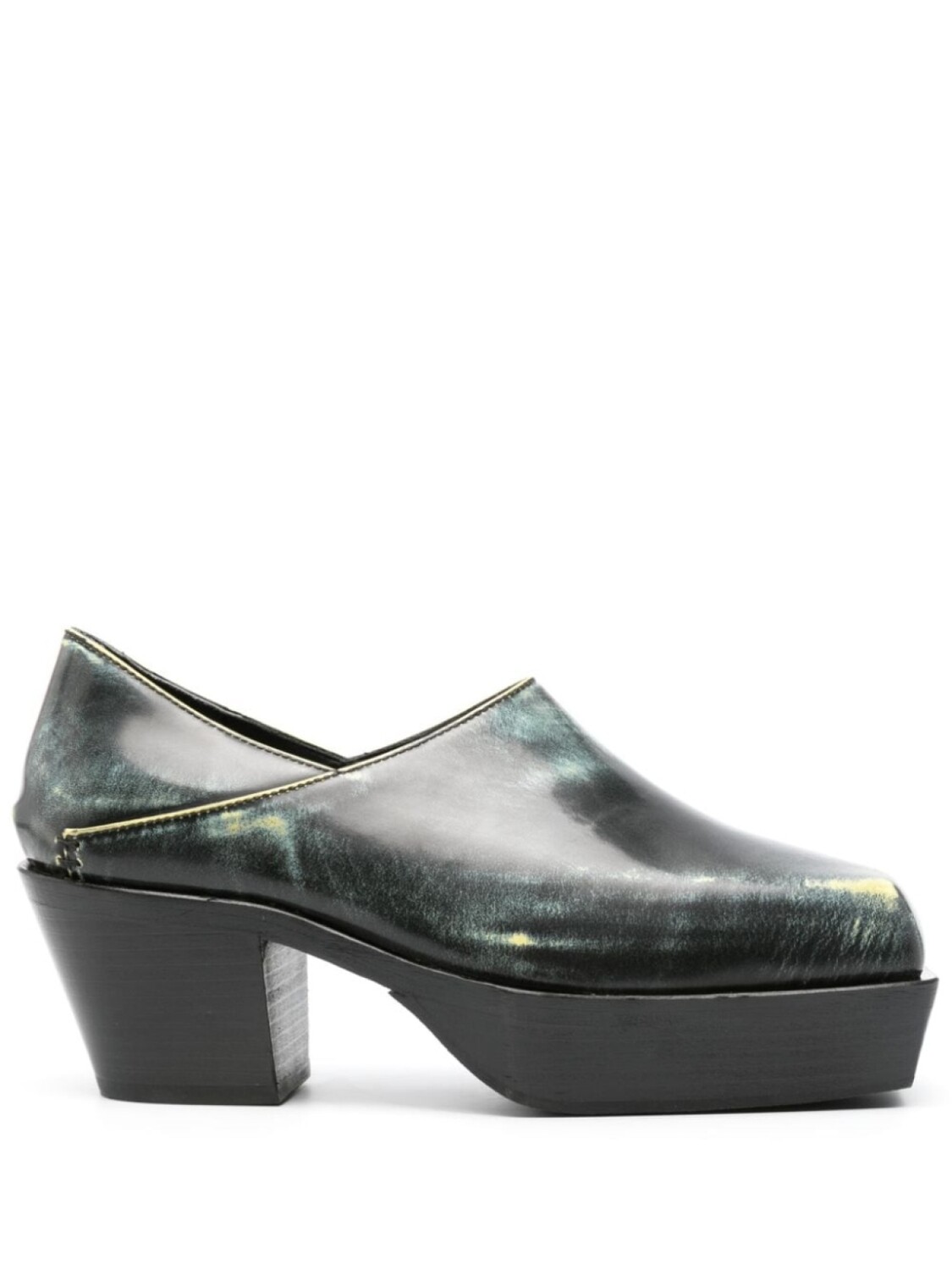 

Eckhaus Latta клоги с квадратным носком, черный