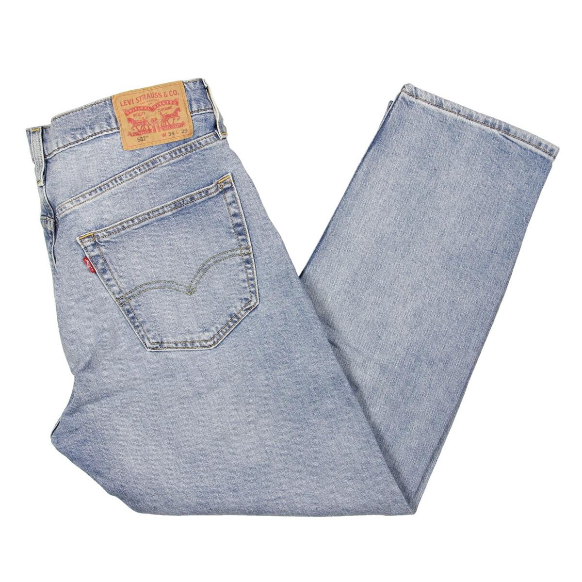 

Мужские легкие потертые зауженные джинсы стандартного кроя Levi Strauss & Co., цвет Good Decisions