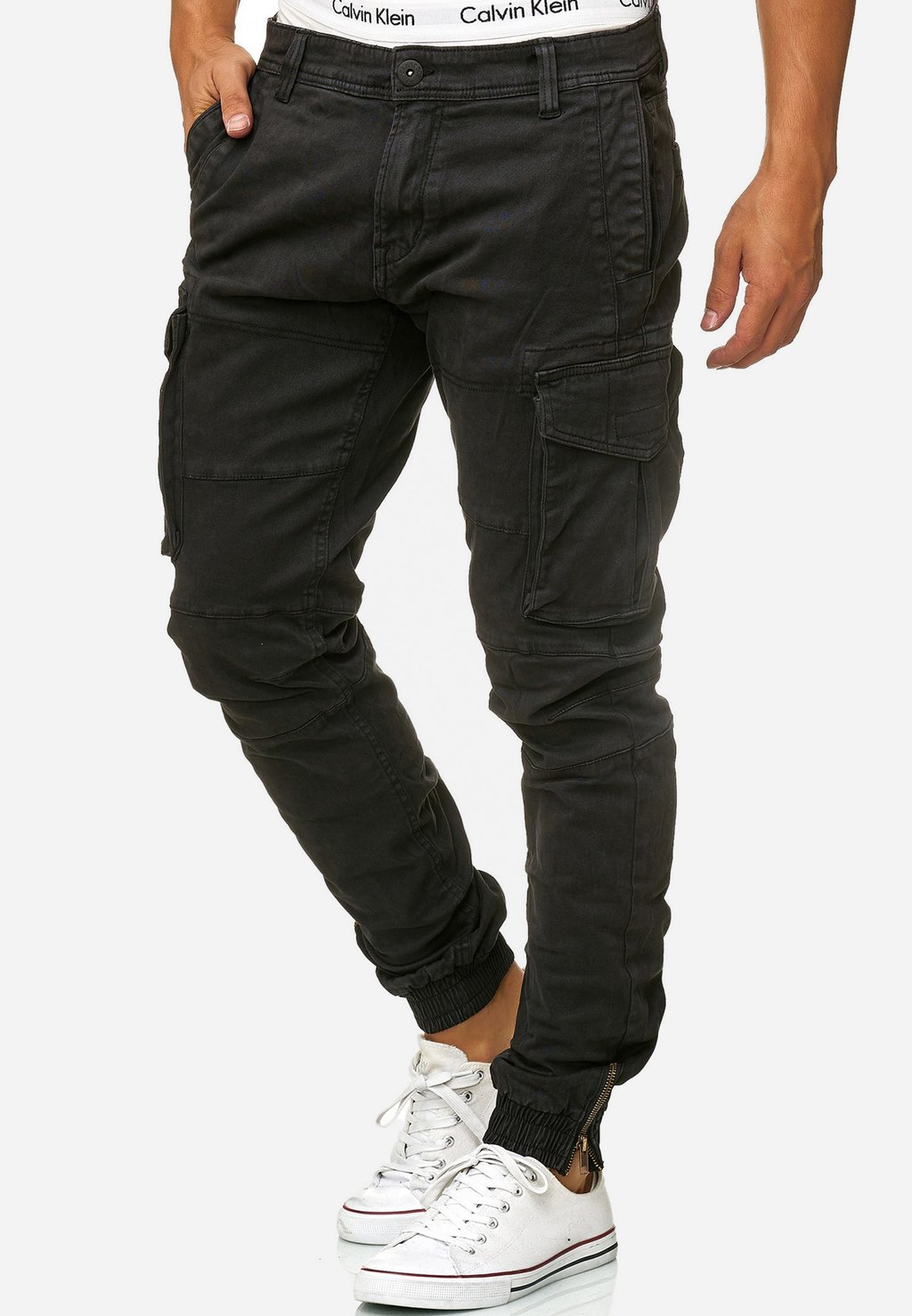 Брюки-карго ALEX INDICODE JEANS, цвет black брюки карго idbromfield indicode jeans цвет black