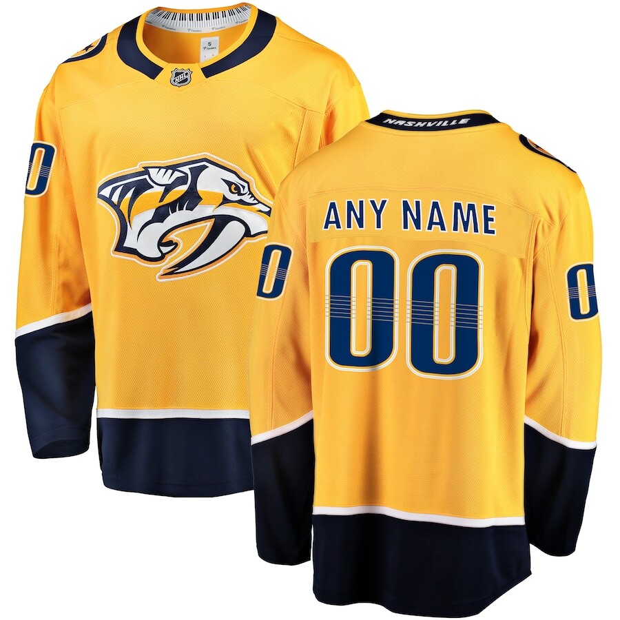 

Джерси Fanatics Branded Nashville Predators, золотой