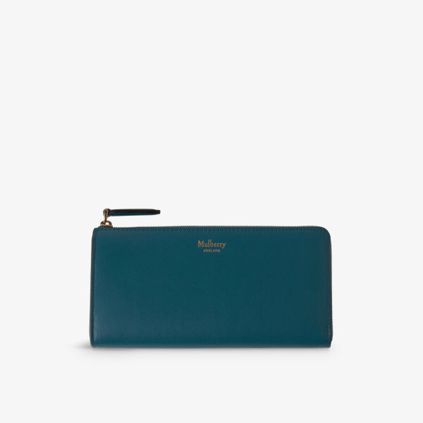 

Кошелек continental из длиннозернистой кожи Mulberry, синий