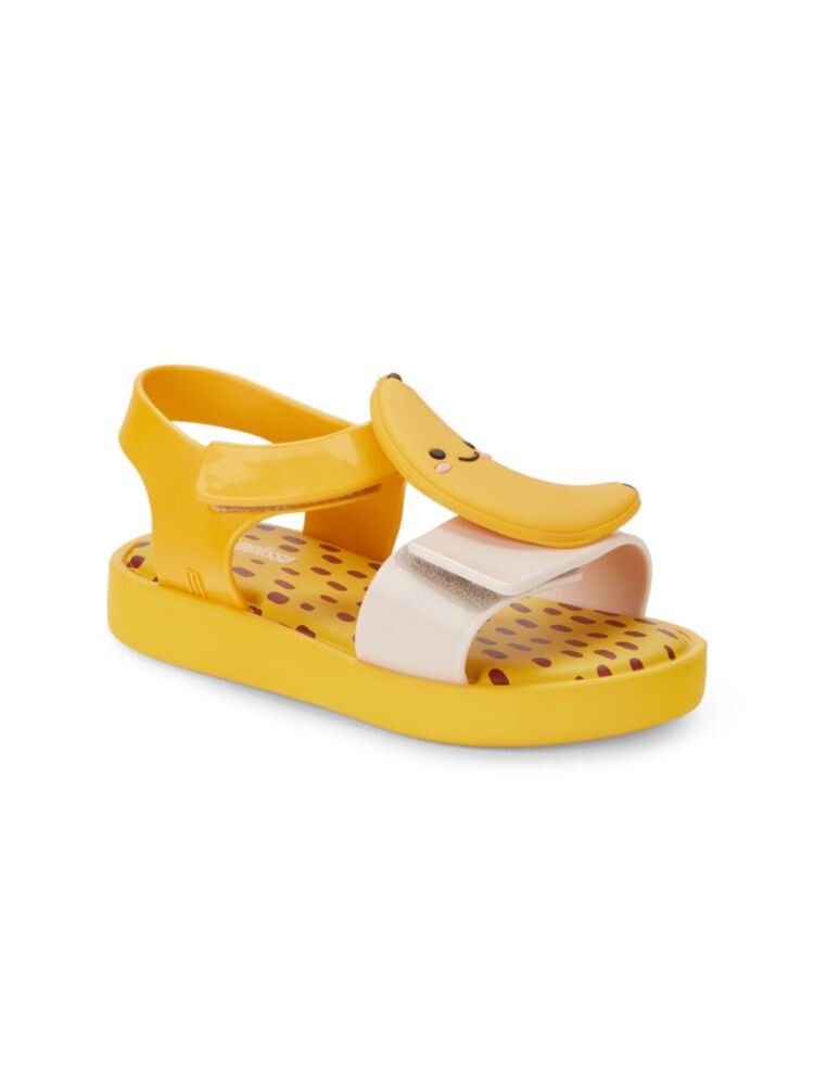 

Сандалии на плоской подошве Girl's Jump Banana Mini Melissa, желтый