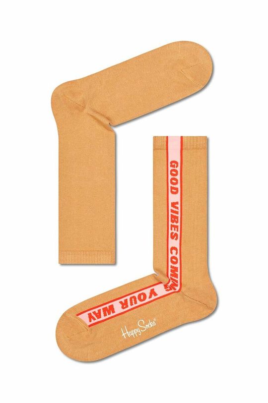 Носки Good Vibes Happy Socks, оранжевый