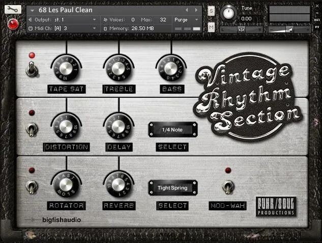 

Программный инструмент Big Fish Vintage Rhythmsection