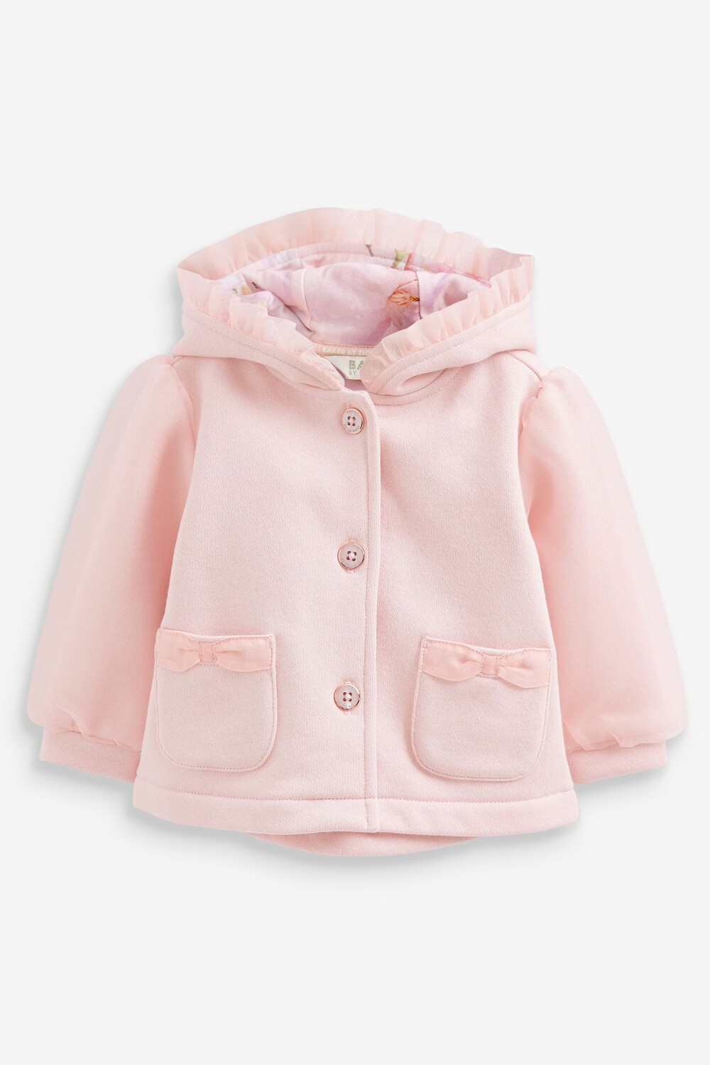 

Розовый жакет из органзы с рукавами Baker by Ted Baker, розовый