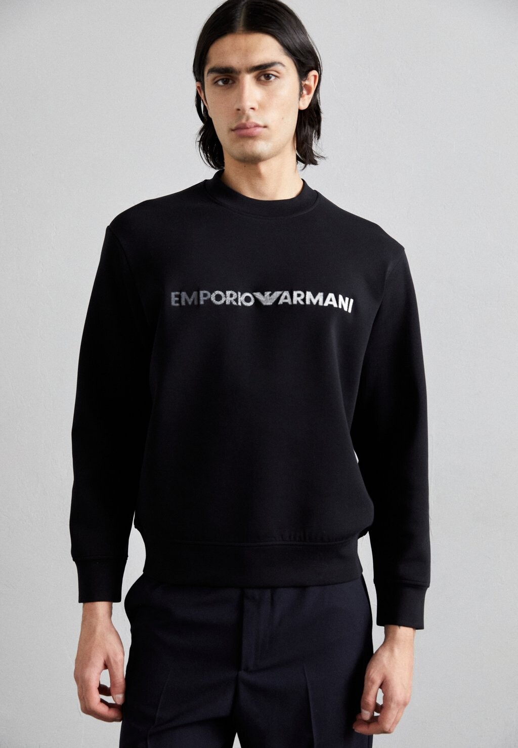

Толстовка с капюшоном Emporio Armani, черный