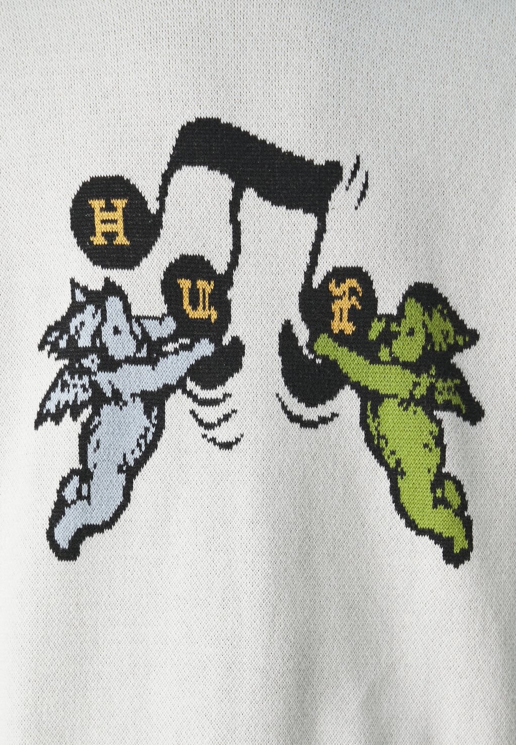 

Вязаный свитер SONG INTARSIA UNISEX HUF, кремовый