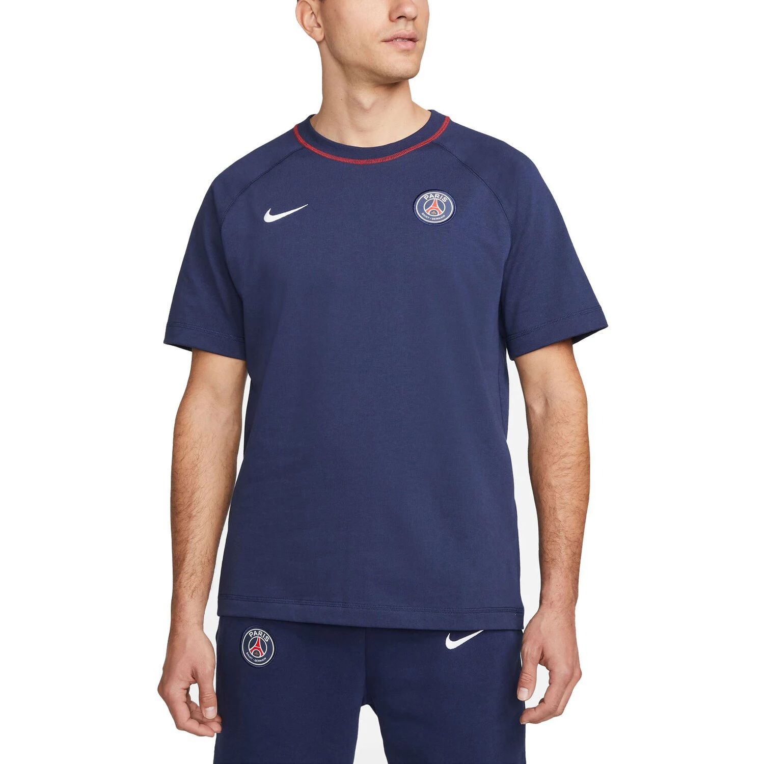 Мужская темно-синяя футболка реглан Paris Saint-Germain Travel Nike