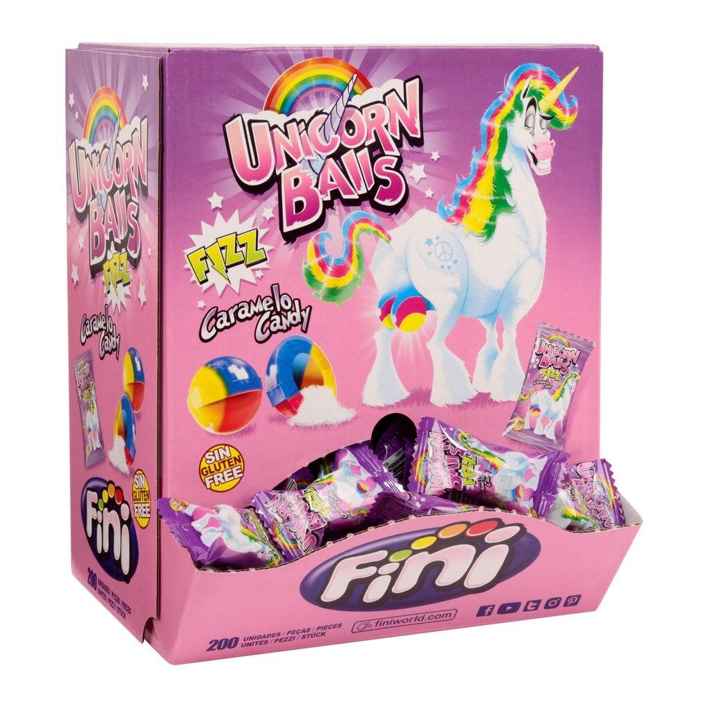 

Шарики Fini Unicorn Caramelo Candy Fizz 200 шт. Tri D'Aix