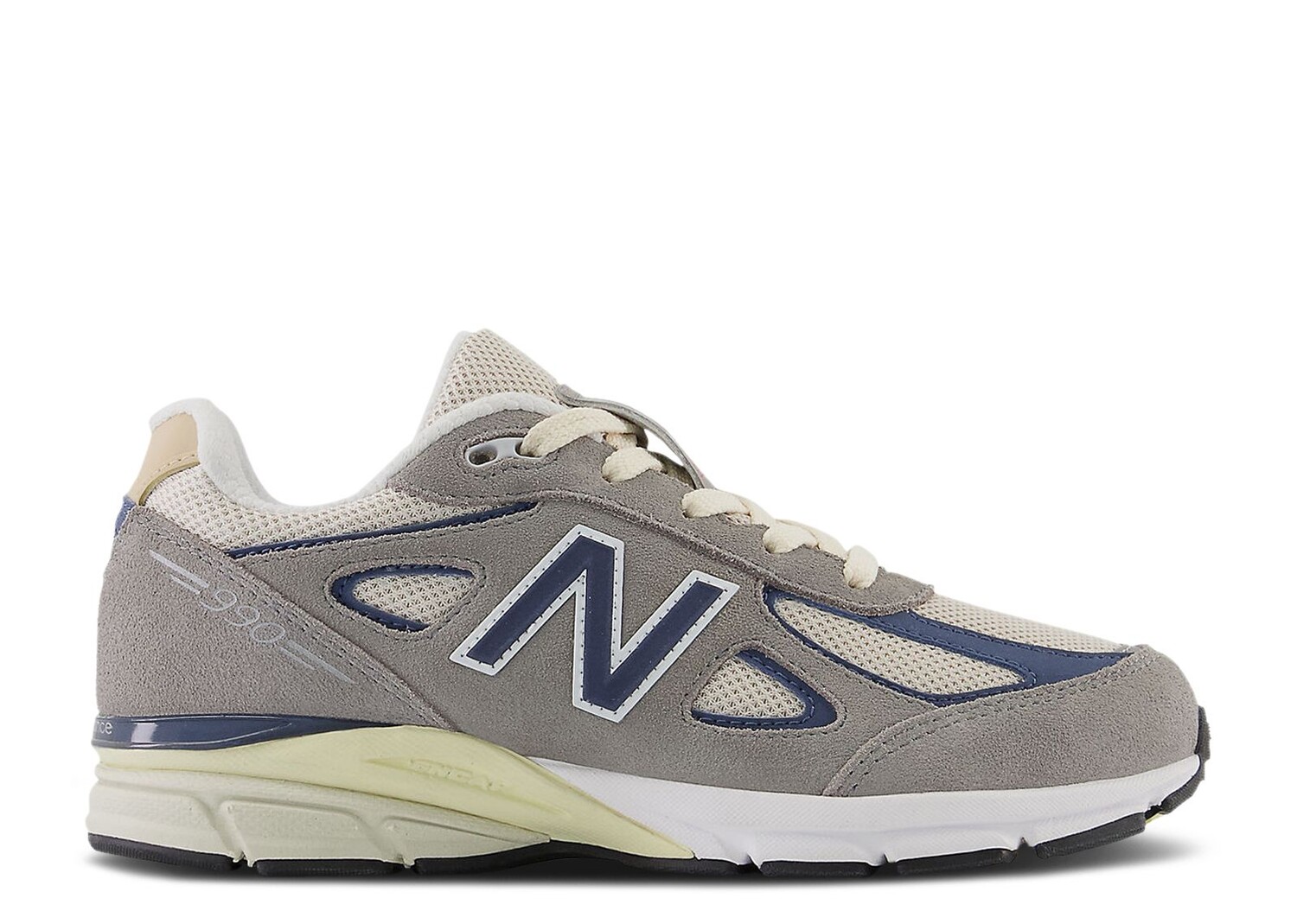 

Кроссовки New Balance 990V4 Big Kid Wide 'Grey Day 2023', серый