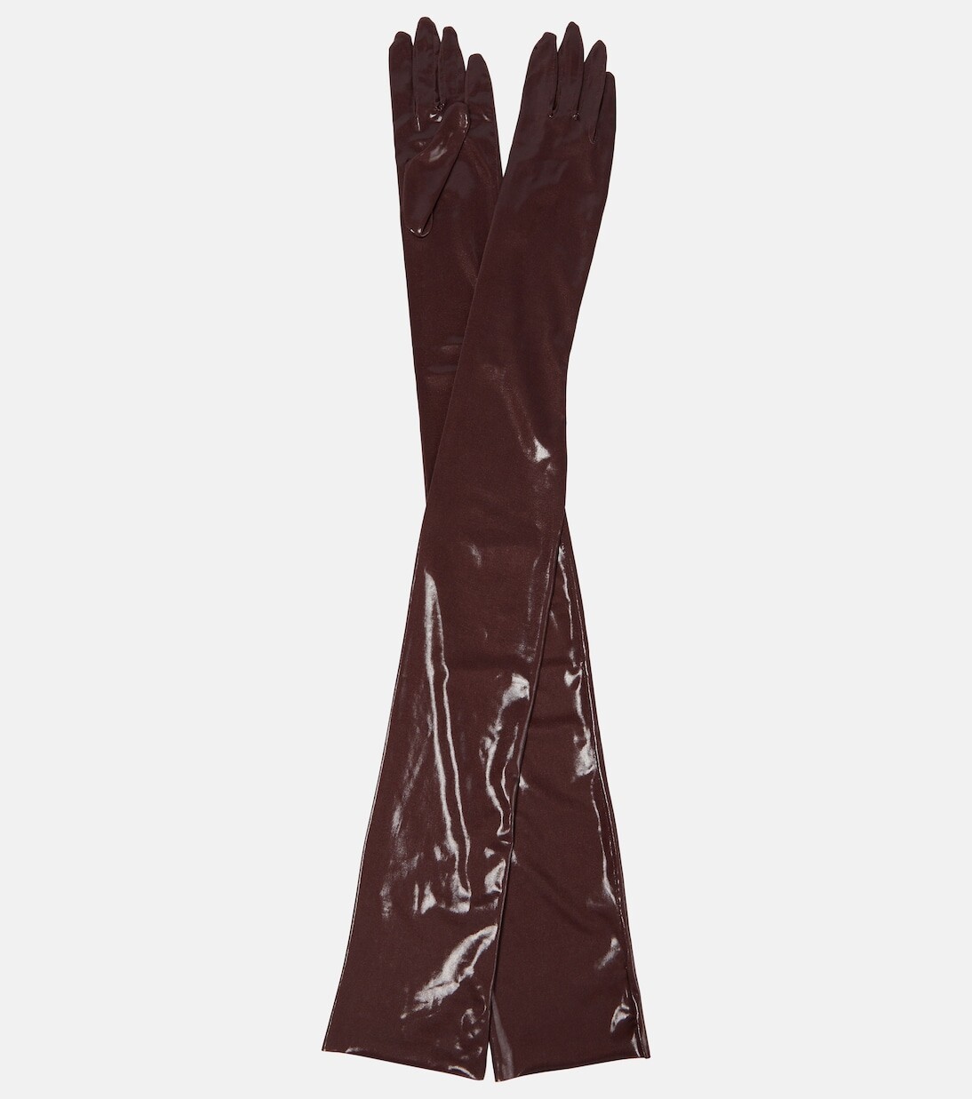 

Перчатки из джерси Dries Van Noten, коричневый