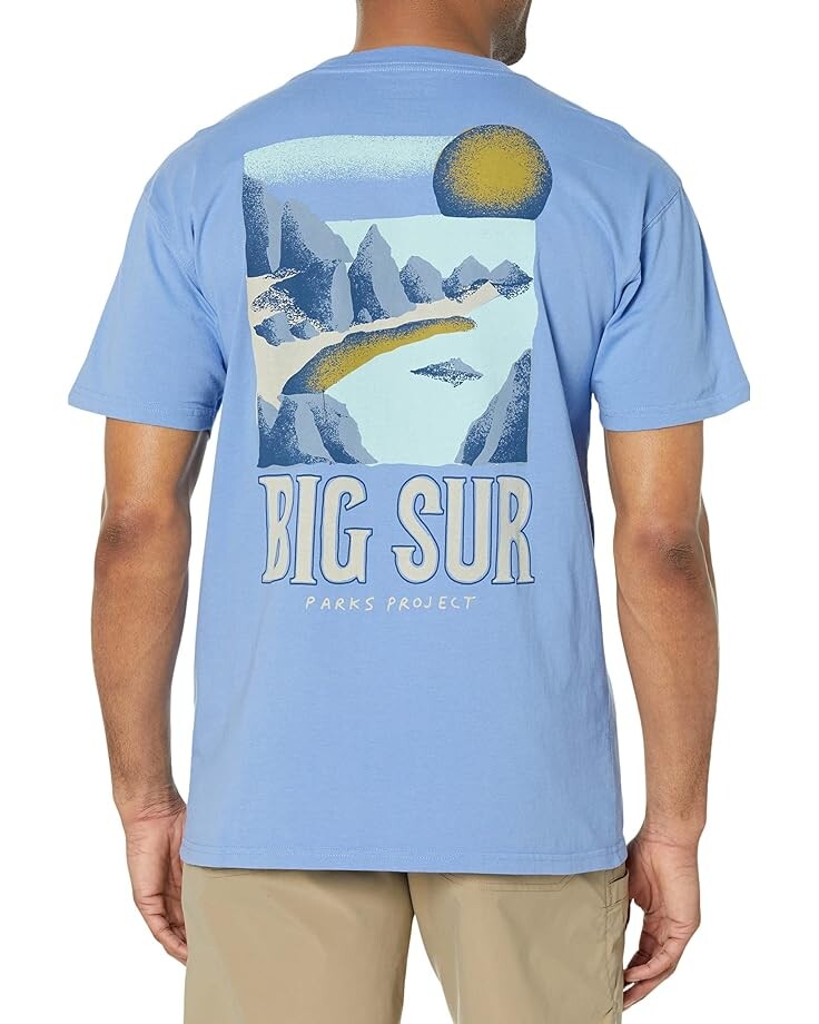 

Футболка Parks Project Big Sur Coastal View Tee, светло-синий