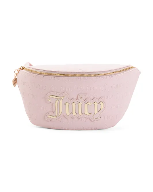 

Поясная сумка с логотипом Juicy Couture, цвет Powder Blush