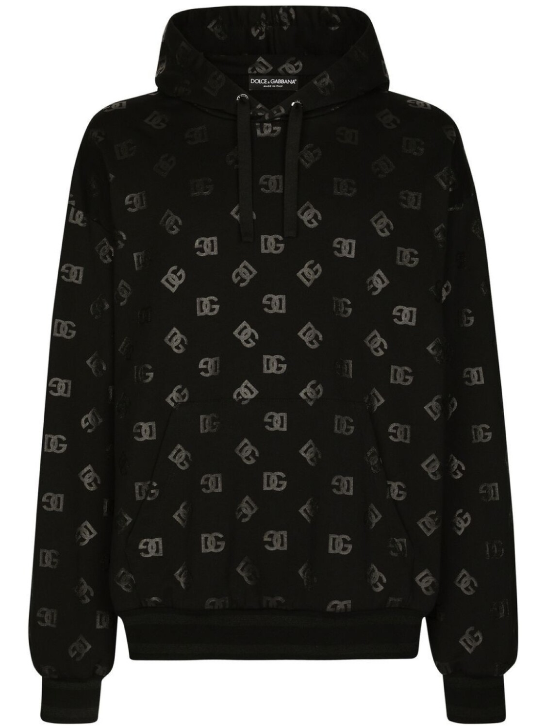 

Худи с кулиской и логотипом Dolce & Gabbana, черный