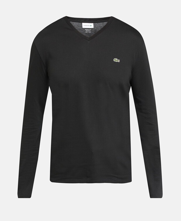

Топ с длинными рукавами Lacoste, черный