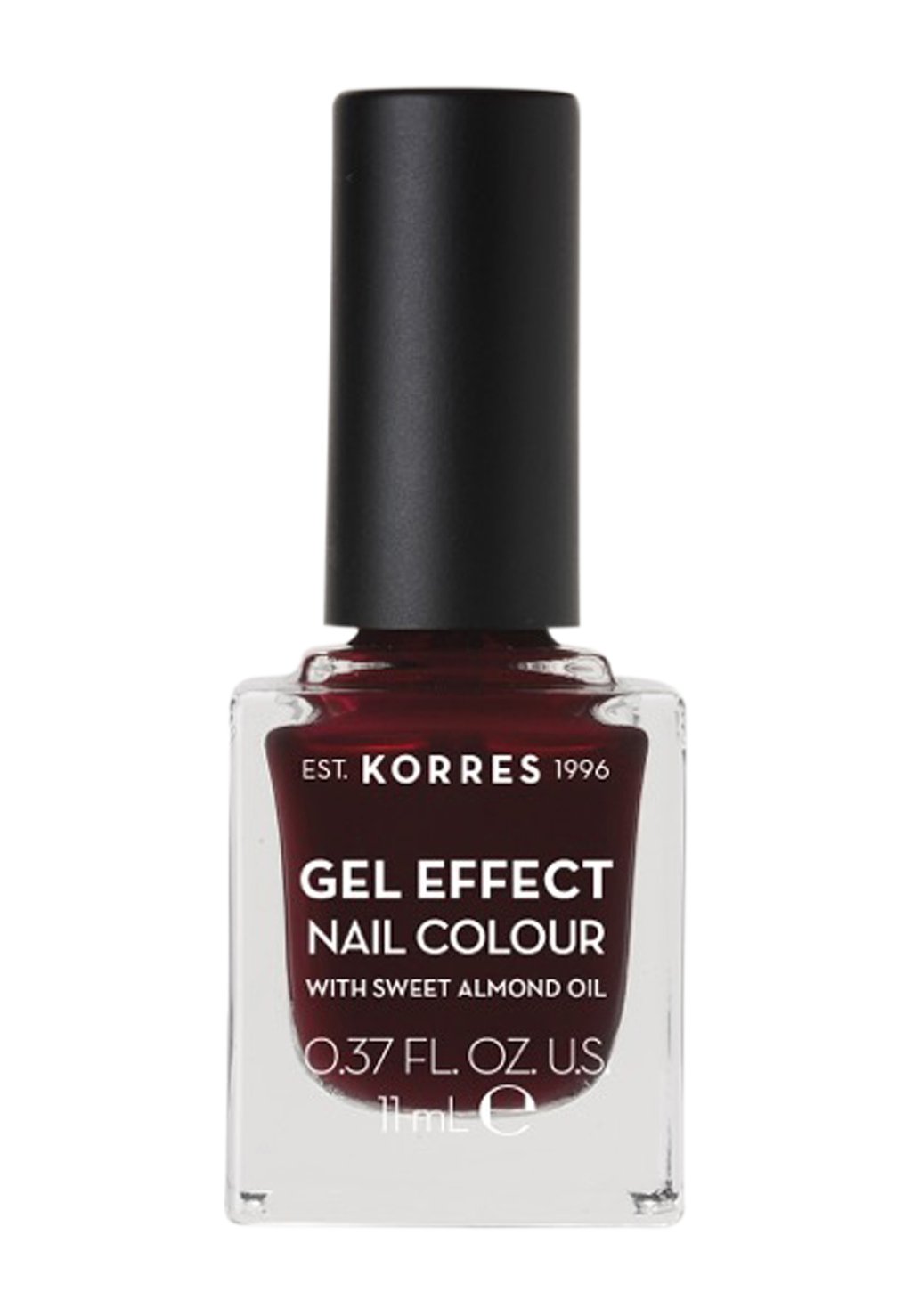 Лак для ногтей Gel-Effekt Nagellack KORRES, цвет burgundy red 57