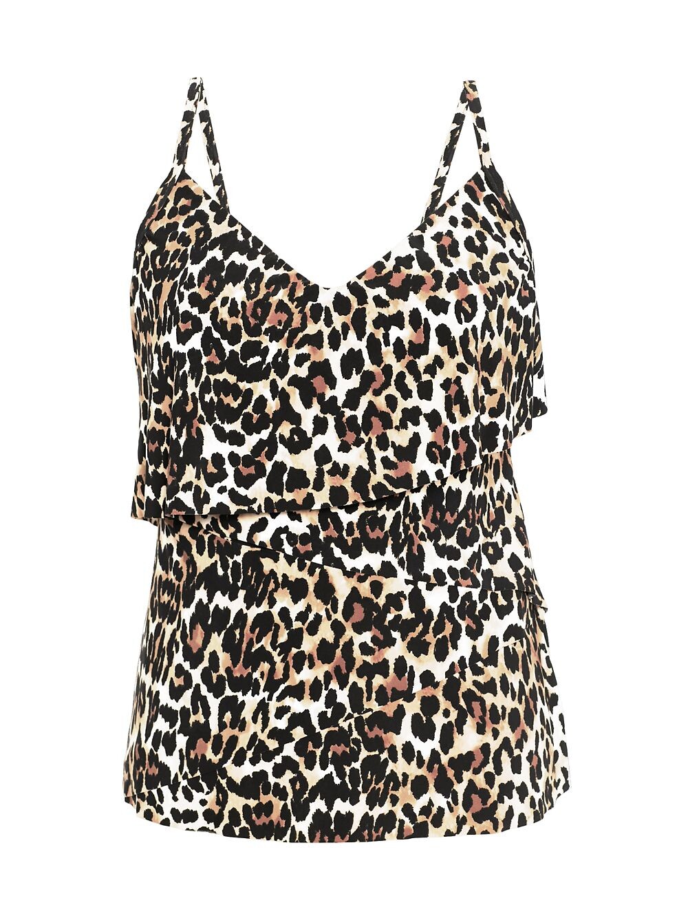

Леопардовый топ Chloe Tankini Magicsuit, черный