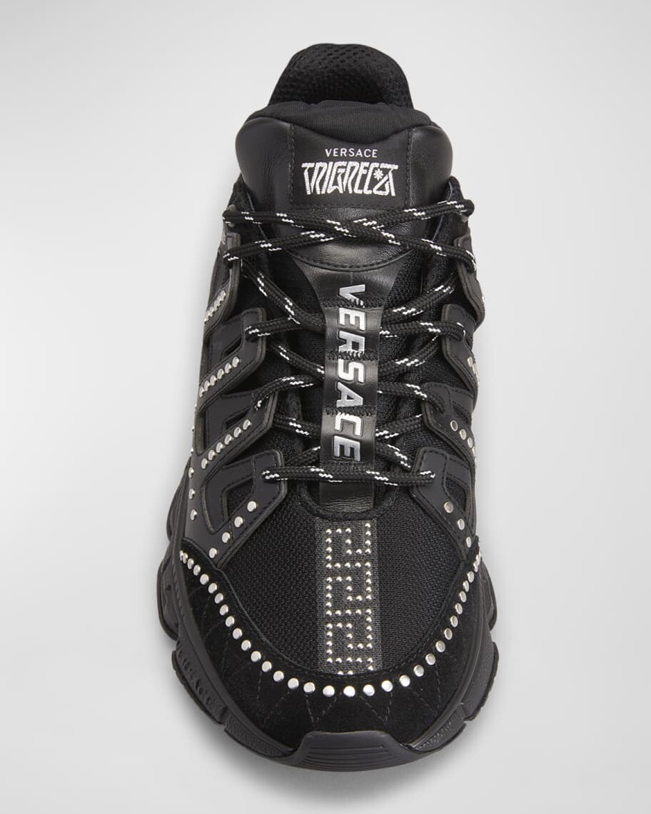 

Мужские модные кроссовки Trigreca с украшением Versace