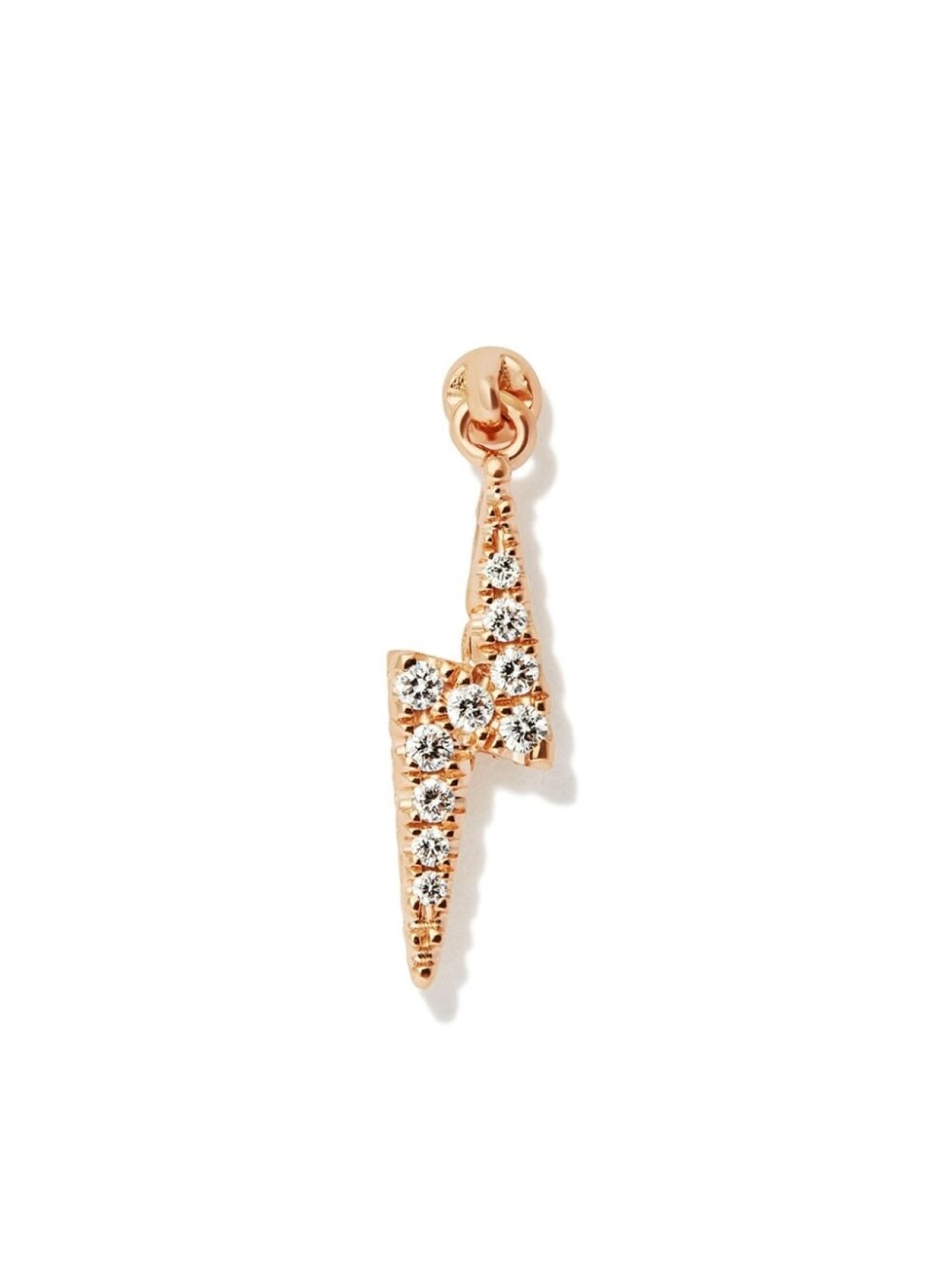 

Серьга Lightning Bolt из розового золота MARIA TASH, розовый