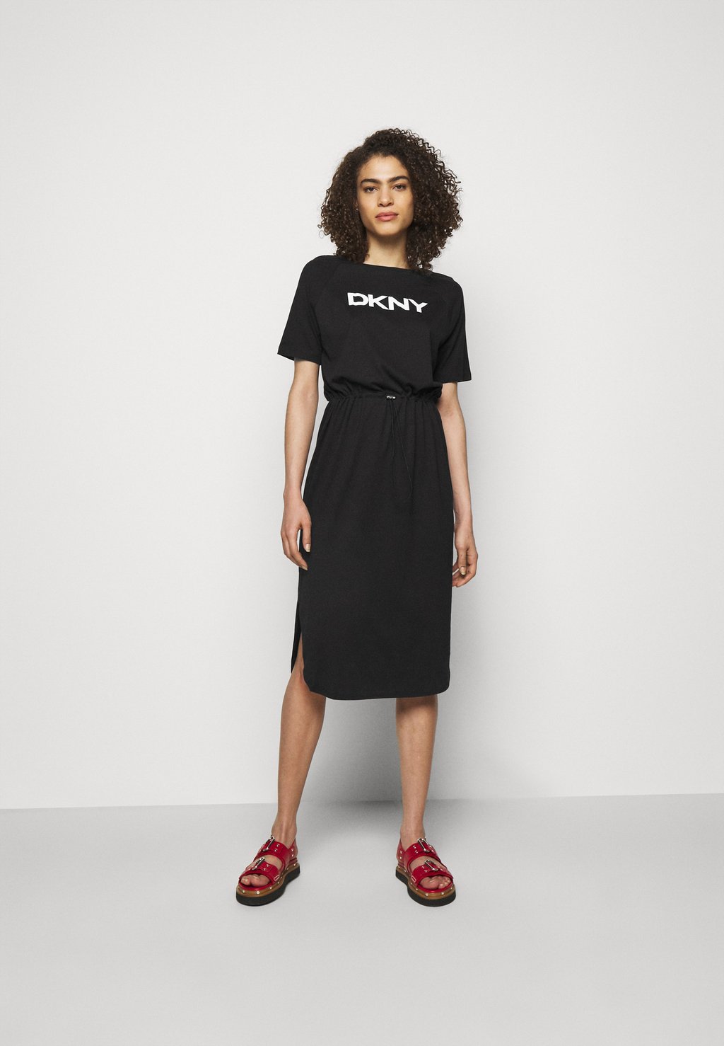 

Платье из джерси DKNY, черный