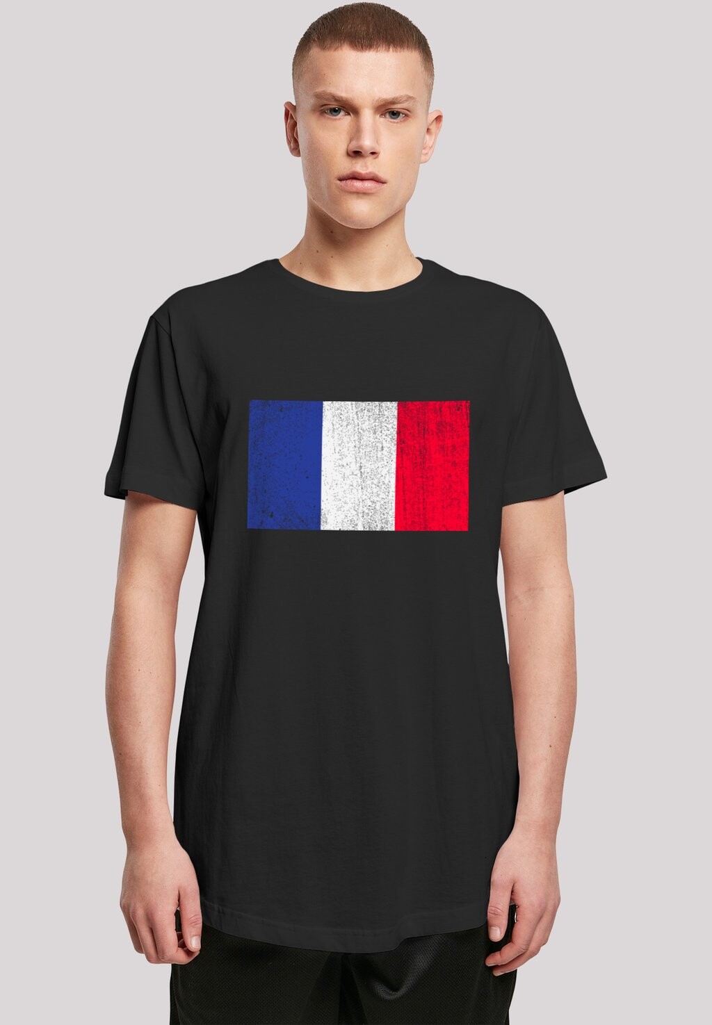 

Футболка с принтом FRANKREICH FLAGGE DISTRESSED F4NT4STIC, цвет schwarz