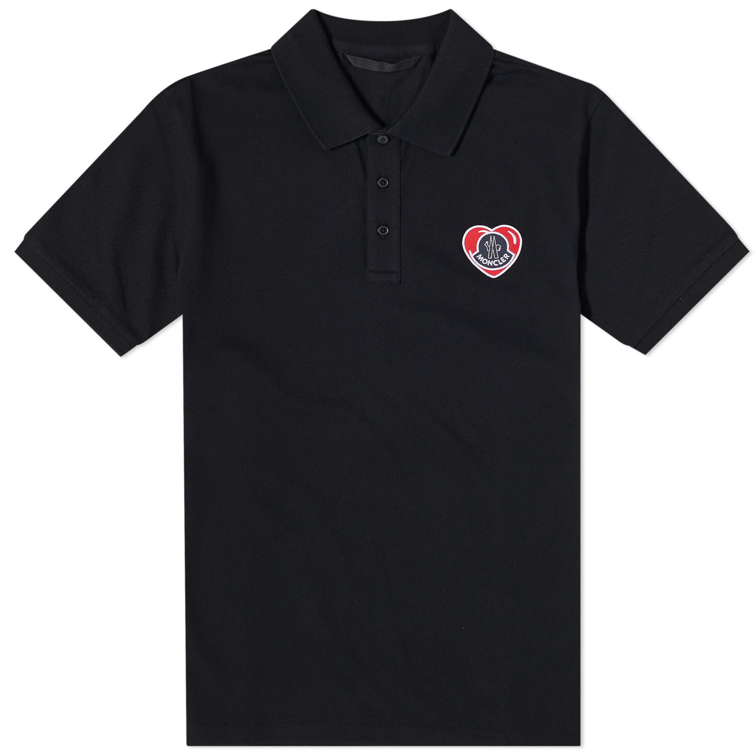 

Поло Moncler Heart Logo, черный