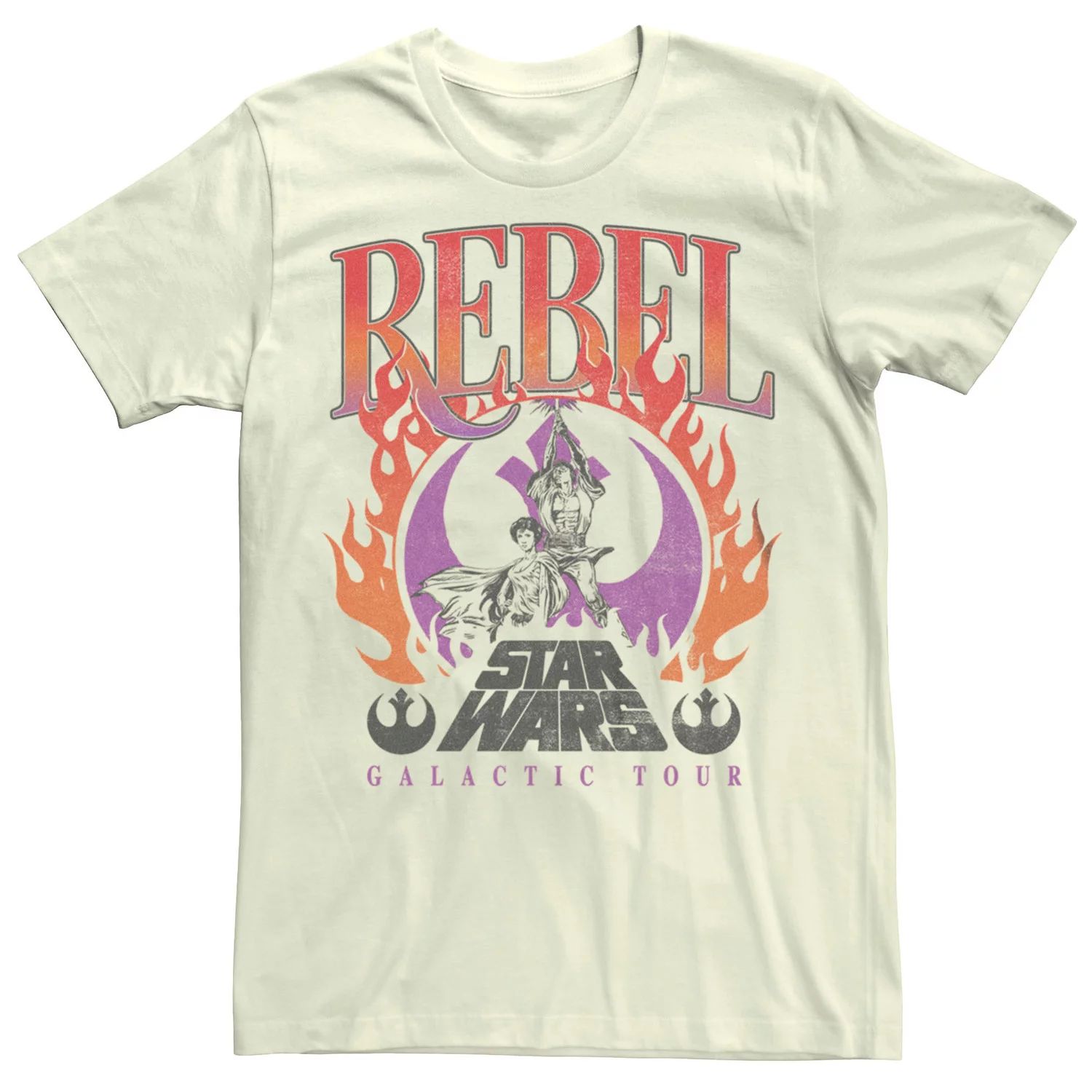 Мужская футболка Star Wars Rebel Galactic Tour Licensed Character