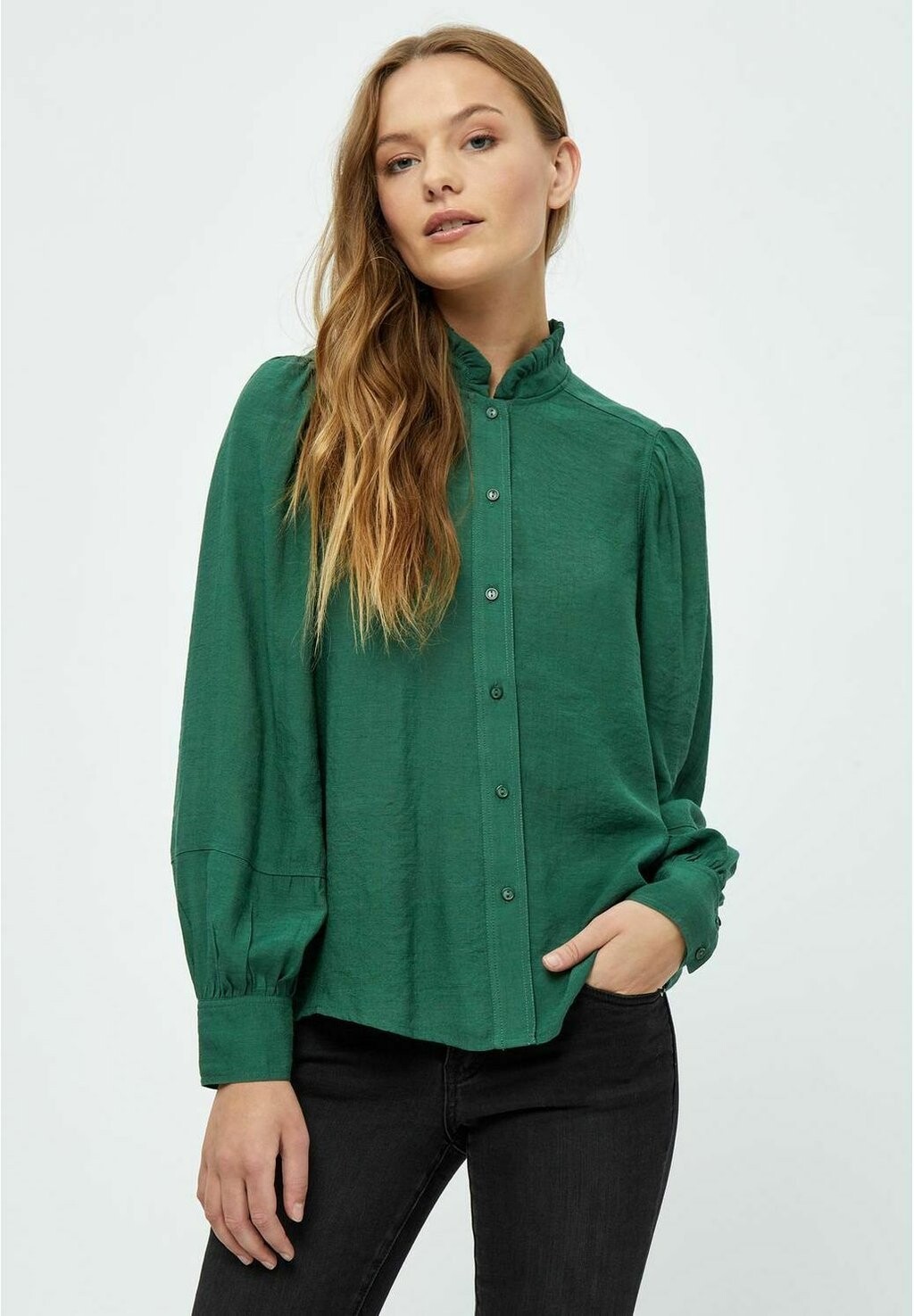 

Рубашка Bowie Puff Long Sleeve Desires, цвет jungle green