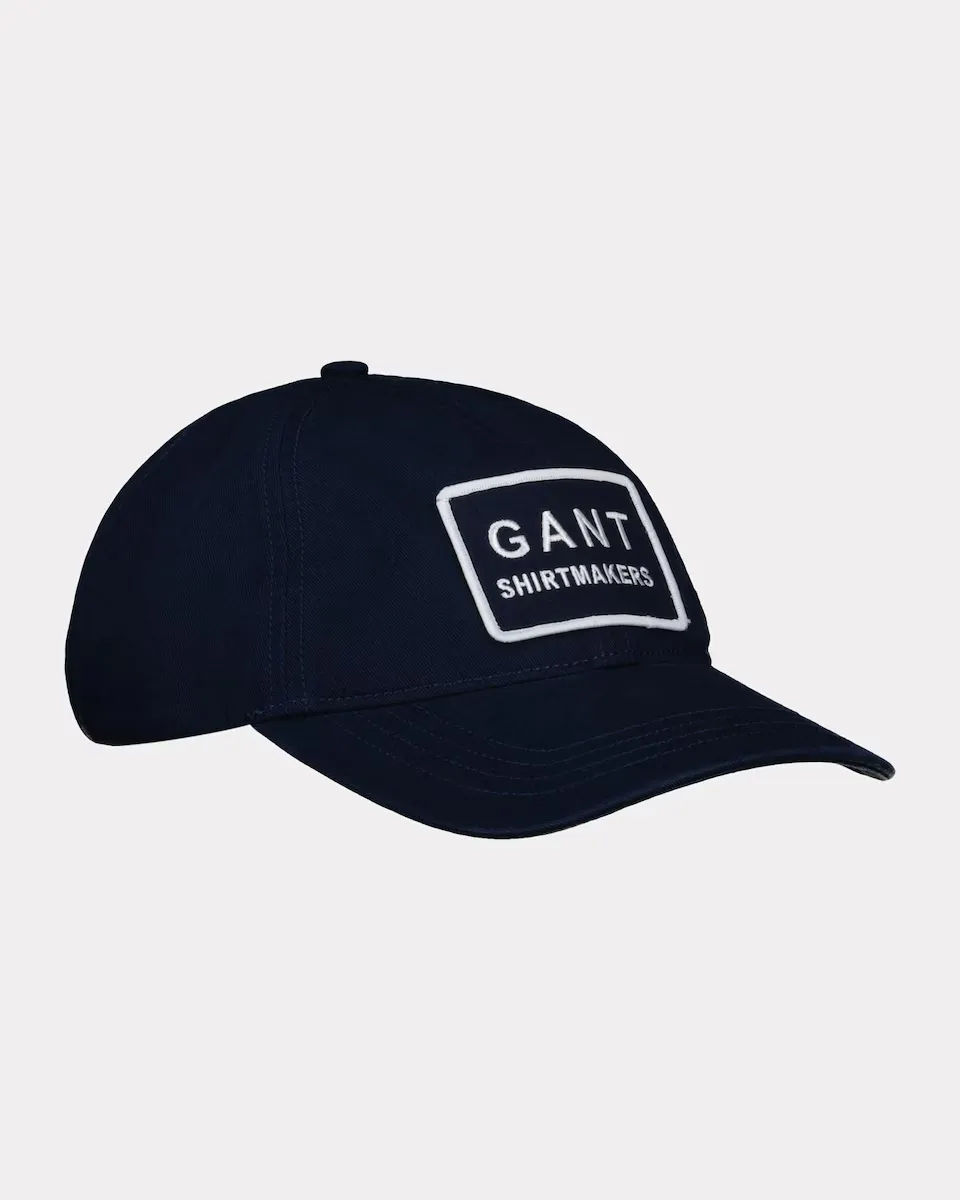

Кепка унисекс со вставками и декоративным значком Gant, синий