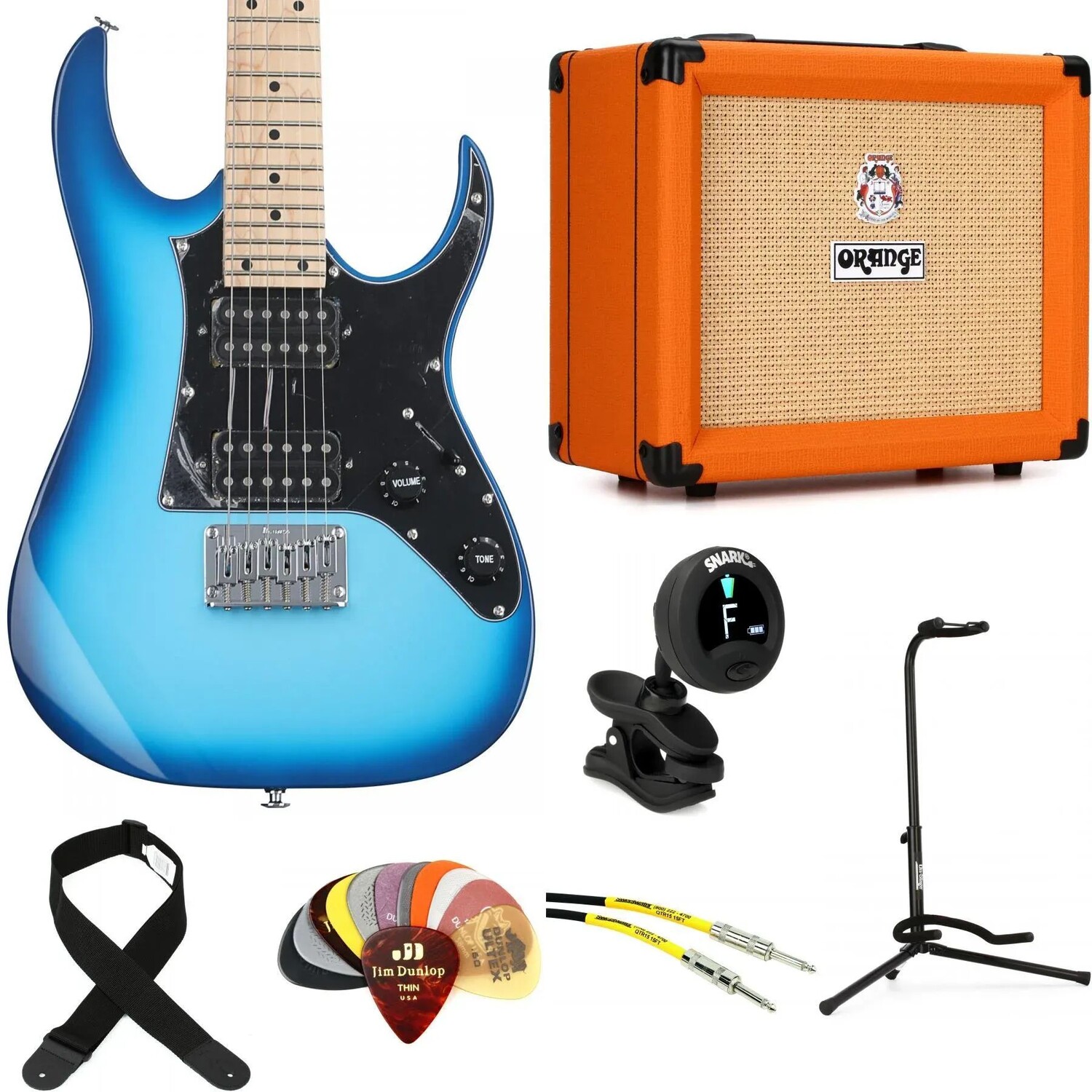 

Комплект Ibanez Gio GRGM21M и Orange Crush 20 Amp Essentials — Blue Burst