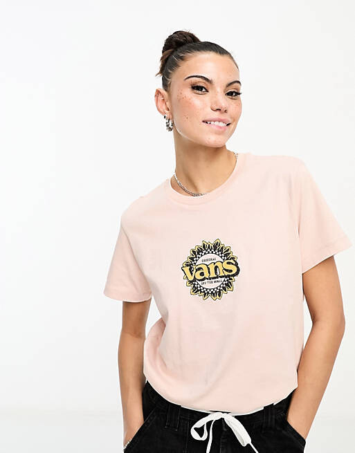 

Розовая футболка с рисунком Vans Sanctuary, Розовый