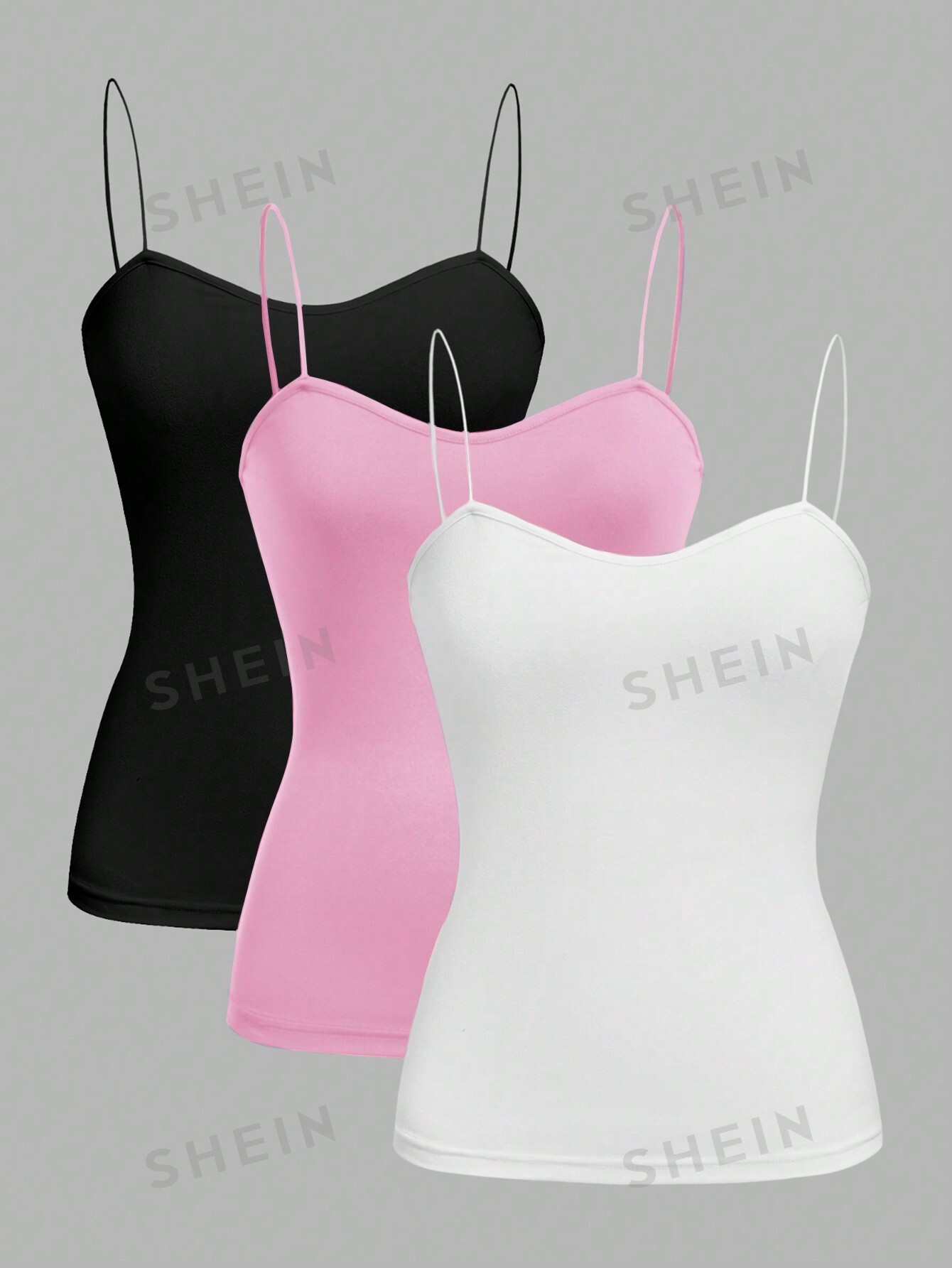 SHEIN EZwear: женский повседневный комплект из 3 предметов, многоцветный фотографии
