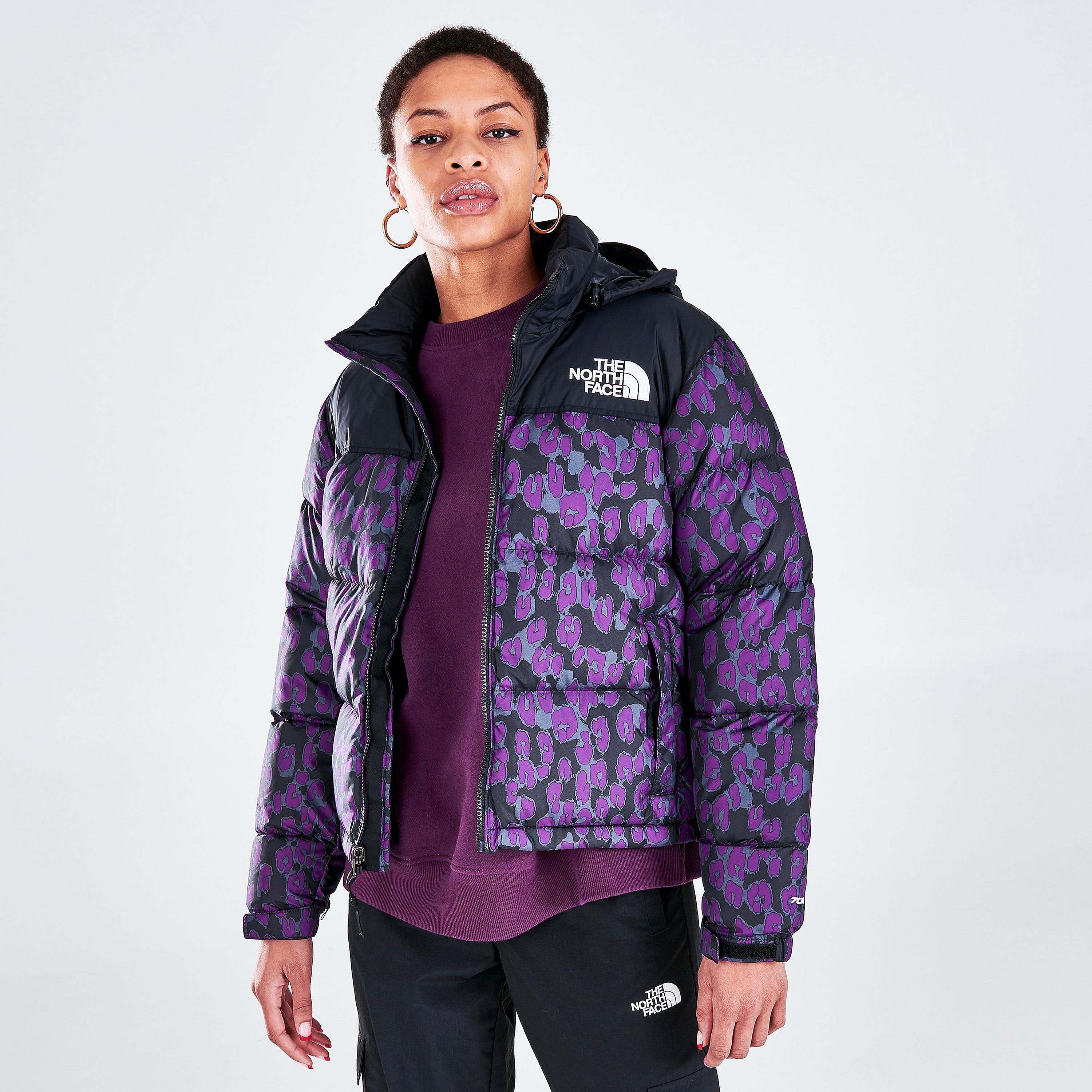 

Женская куртка с принтом The North Face 1996 в стиле ретро Nuptse, изображения животных